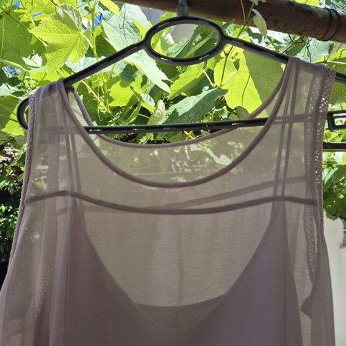 Dress Berska light purple semi-transparent, like new, size XL