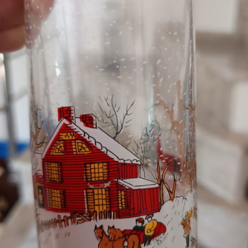 Christmas Glasses set of 6 new