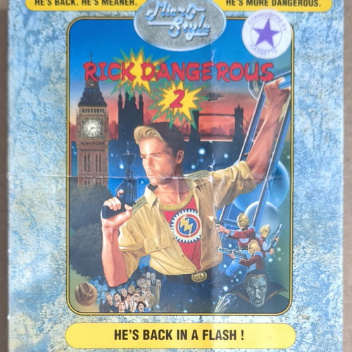Rick Dangerous 2 Commodore Cassette used without manual
