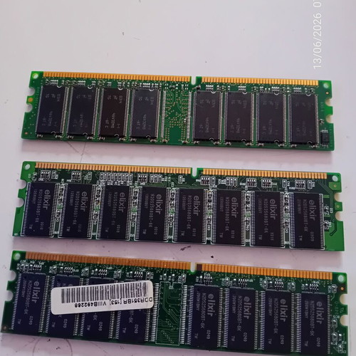 DDR1 Memory 512MB used, pack of 3 modules