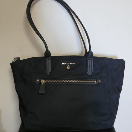 Michael Kors shoulder bag used, black and gold