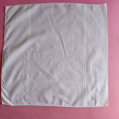 Vintage white cotton handkerchief 39x39 cm like new
