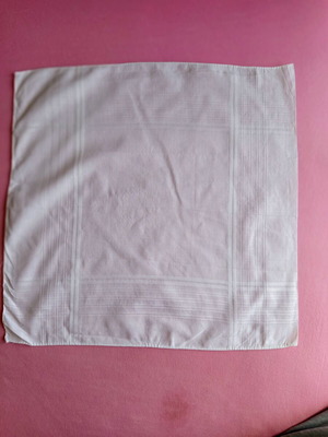 Vintage white cotton handkerchief 39x39 cm like new