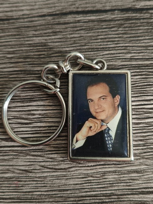 Μπρελόκ ΝΔ Νέα Δημοκρατία Καραμανλής διπλής όψης