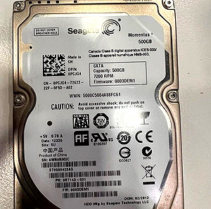 seagate momentus 500gb