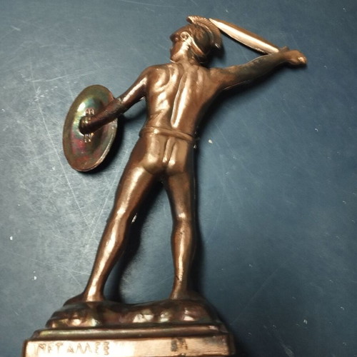 Small bronze statue Leonidas used
