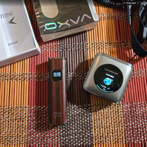 OXVA Xlim Pro and Vaporesso XROS 4 Nano pod devices used, bundle