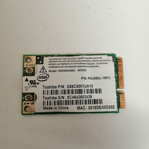 Toshiba laptop Wireless Card used Mini PCI-E network card