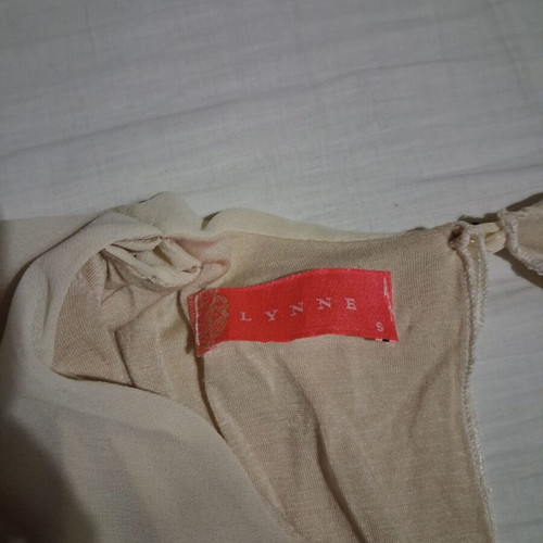 Lynne mini dress with inner lining, cream color