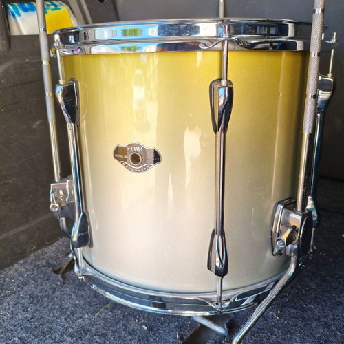 Tama Superstar HyperDrive Floor Tom 14"x12" like new, Gold Platinum Fade