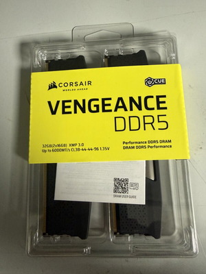 Corsair Vengeance CMK32GX5M2B6000C38 32GB DDR5 6000MHz RAM