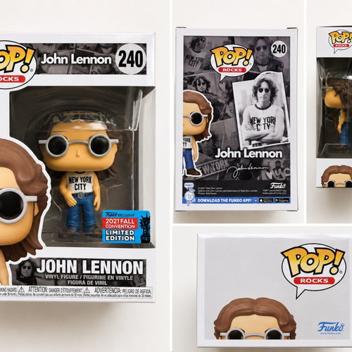 Funko Pop Rocks John Lennon #240 2021 Fall Convention Limited Edition new