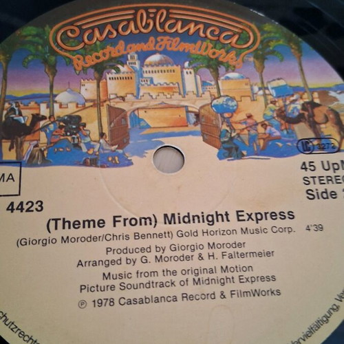Giorgio Moroder Theme from Midnight Express vinyl used