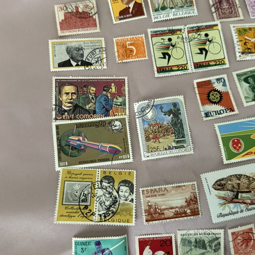Lot of 4 used stamps from various countries