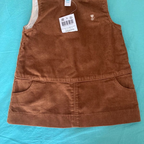 Obaibi corduroy dress 9 months with leggings, new