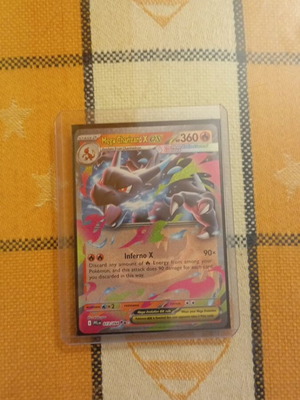 Mega Charizard X EX Pokémon card like new