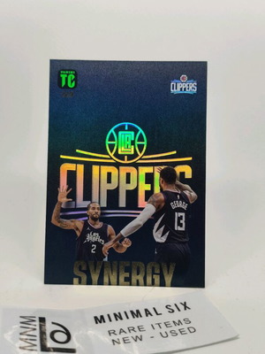NBA collectible card George and Leonard Synergy like new, Clippers Panini Top Class