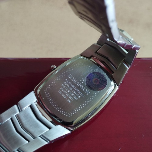 Romanson Tulip unisex watch set like new, silver