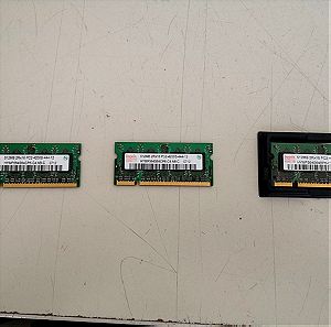 3 τμχ Μνήμη RAM 512 MB DDR2 SO-DIMM Hynix HYMP564S64CP6-C4 AB-C (3 τεμάχια)