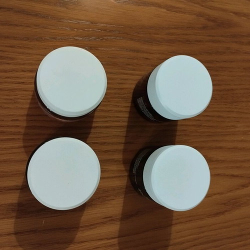 Glass jars from Korres face creams used, set of 4 pieces