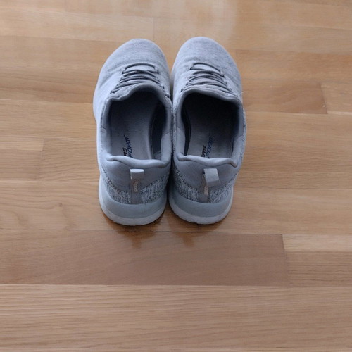 Women's Skechers canvas shoes used, athletic, gray, size 39