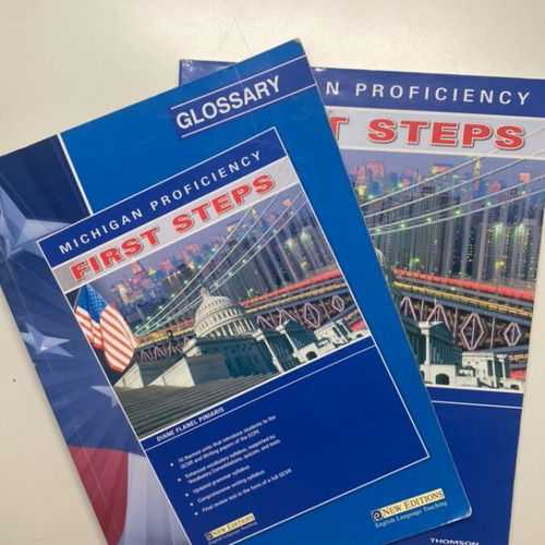 Michigan Proficiency First Steps books used, English