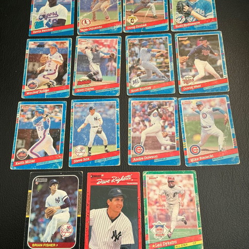 Baseball Cards used, authentic
