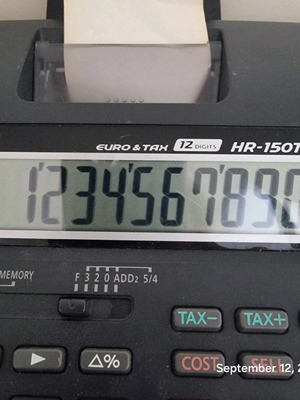 Casio Αριθμομηχανή HR150Tec Μαύρο Χρώμα