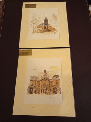 Drawn paintings used, set of 3 pieces