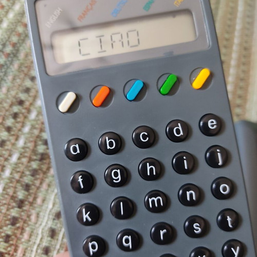 Vintage pocket translator Fanfare from the 1980s