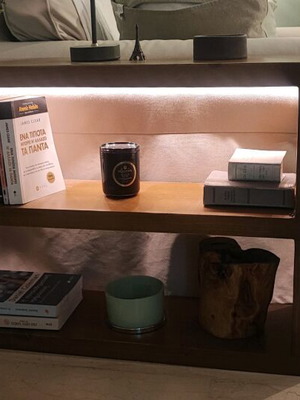 Handmade bookcase shelf like new with hidden Led lighting
