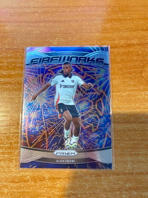 Panini Prizm Premier League 2024-25 Fireworks Alex Iwobi like new