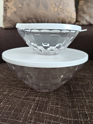 Tupperware Prism series bowls 2 liters and 500 ml, set