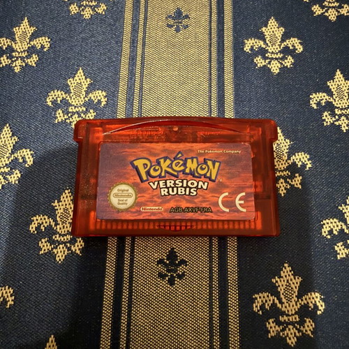 Pokemon Ruby Game Boy Advance SP cartridge used, French version