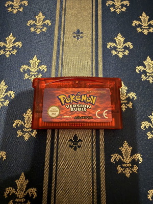 Pokemon Ruby Game Boy Advance SP cartridge used, French version