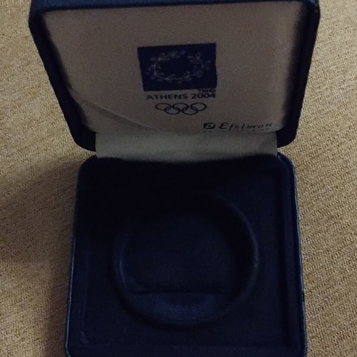 Athens 2004 Olympic Silver 10 Euro Coin Box