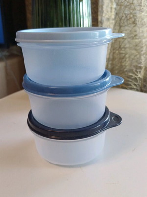 Tupperware mini bowl 200ml set of 3 new