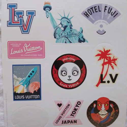 Louis Vuitton stickers new, collectible set of 28 pieces