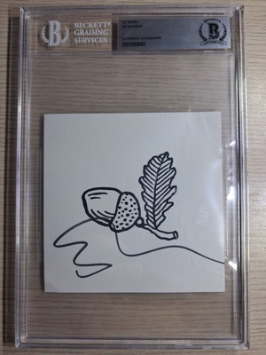 Ed Sheeran Beckett Authentic Autograph CD Insert
