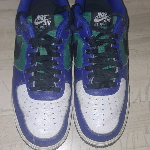Nike Air Force 1 custom used, size 40.5, multicolor sneakers