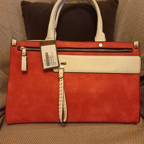 Prestige women's handbag new, light red