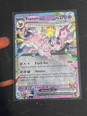 Espeon Ex Pokemon TCG card like new