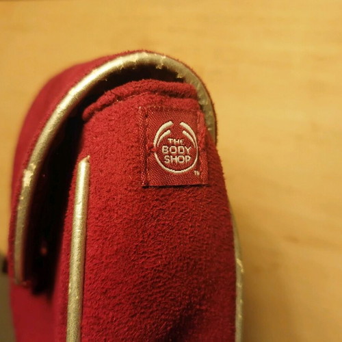 Vintage Body Shop toiletry bag used, red