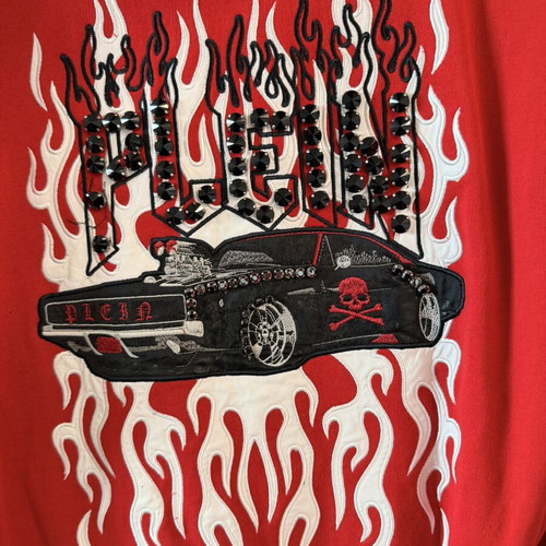 Philipp Plein Hoodie like new, size L, black and red