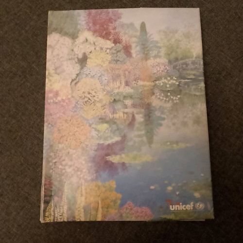 Unicef stationery sheets like new, folder with 9 sheets, 3 cards, 20 envelopes