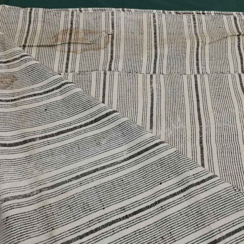 Woven bed sheet used, 1930s era, signs of wear