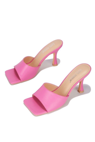 ροζ τακούνια mules