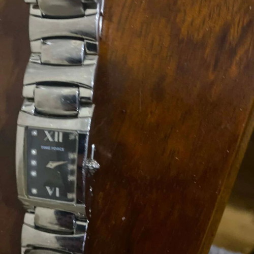Time Force women's silver watch like new, battery needed