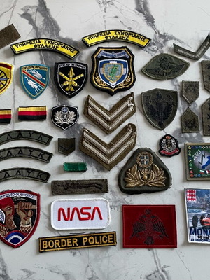 Συλλογή σήματα μεταχειρισμένα, πακέτο 32 στρατιωτικά patches