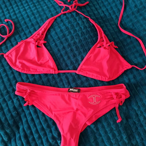 Just Cavalli bikini used, size M/L, fuchsia